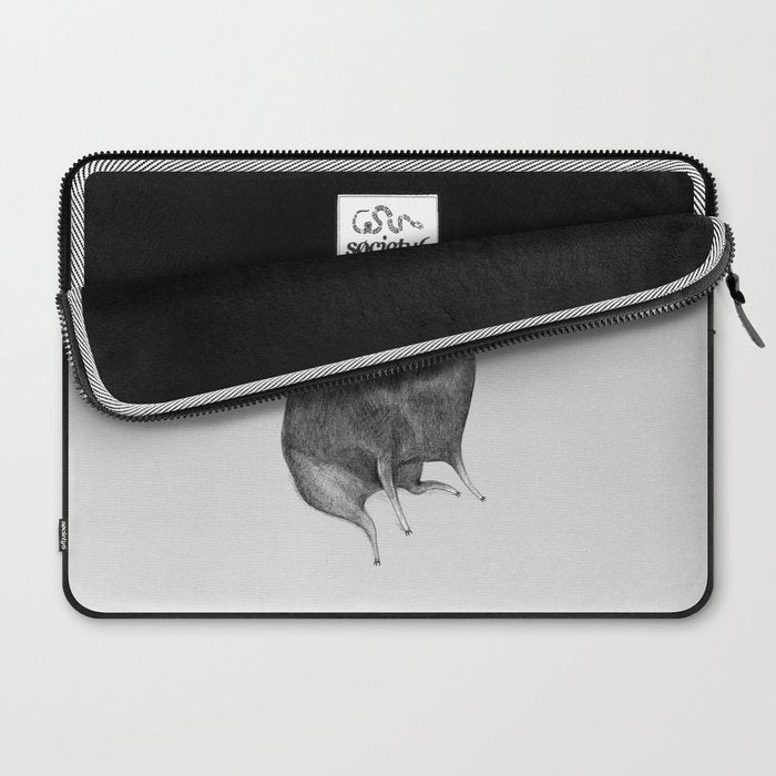 Sweet Black Pug Laptop Sleeve Gallery Image 2