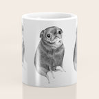 Sweet Black Pug Coffee Mug Gallery Image 4