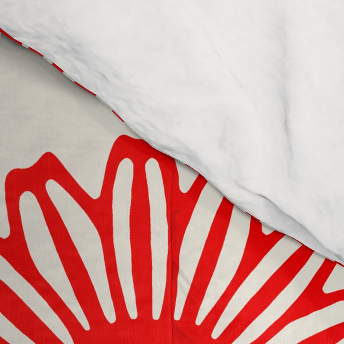 vintage flowers red Comforter Gallery Image 4