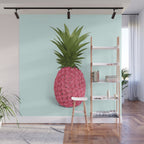 PINEAPPLE ROSES Wall Mural Gallery Image 1