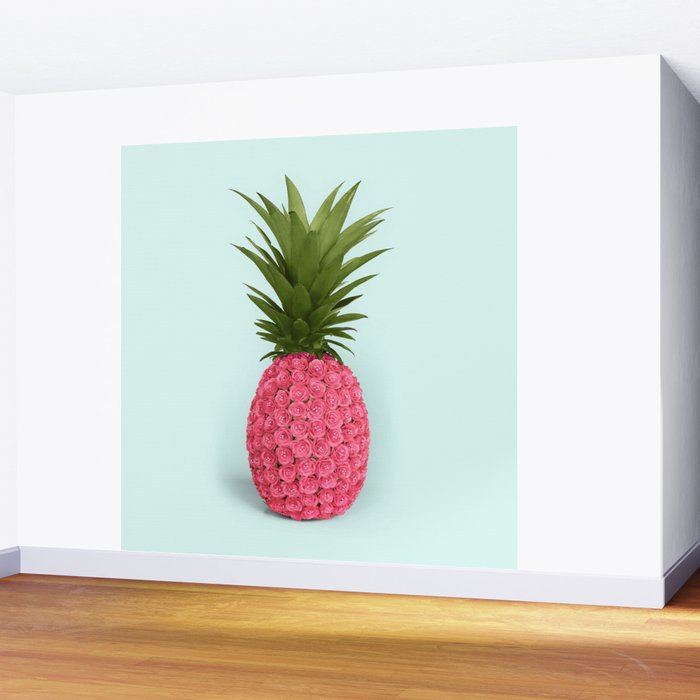 PINEAPPLE ROSES Wall Mural Gallery Image 2