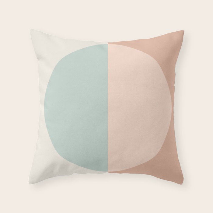 Color Block Abstract VI Throw Pillow Gallery Image 1