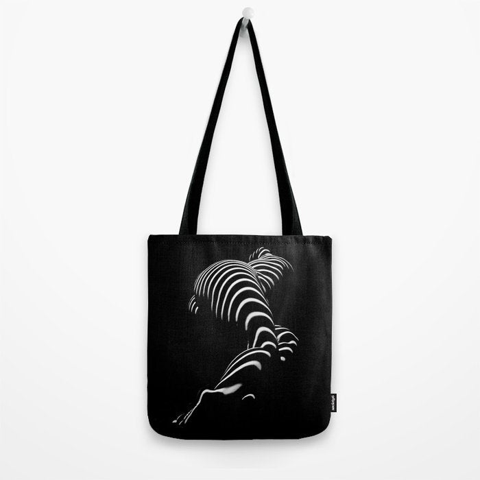 0774-AR BBW Sensual Legs Hips and Ass of a Large Woman Big Beautiful Art Nude Black and White Tote Bag Gallery Image 2