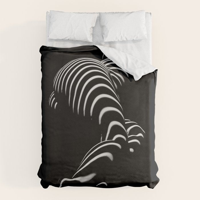 0774-AR BBW Sensual Legs Hips and Ass of a Large Woman Big Beautiful Art Nude Black and White Duvet Cover Gallery Image 6