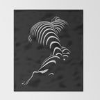 0774-AR BBW Sensual Legs Hips and Ass of a Large Woman Big Beautiful Art Nude Black and White Throw Blanket Gallery Image 2