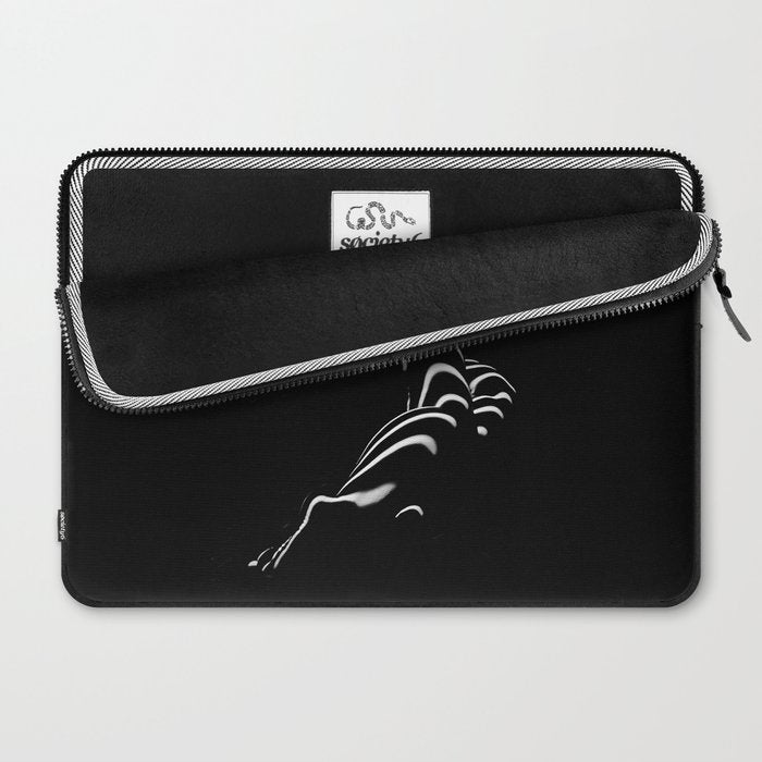 0774-AR BBW Sensual Legs Hips and Ass of a Large Woman Big Beautiful Art Nude Black and White Laptop Sleeve Gallery Image 2