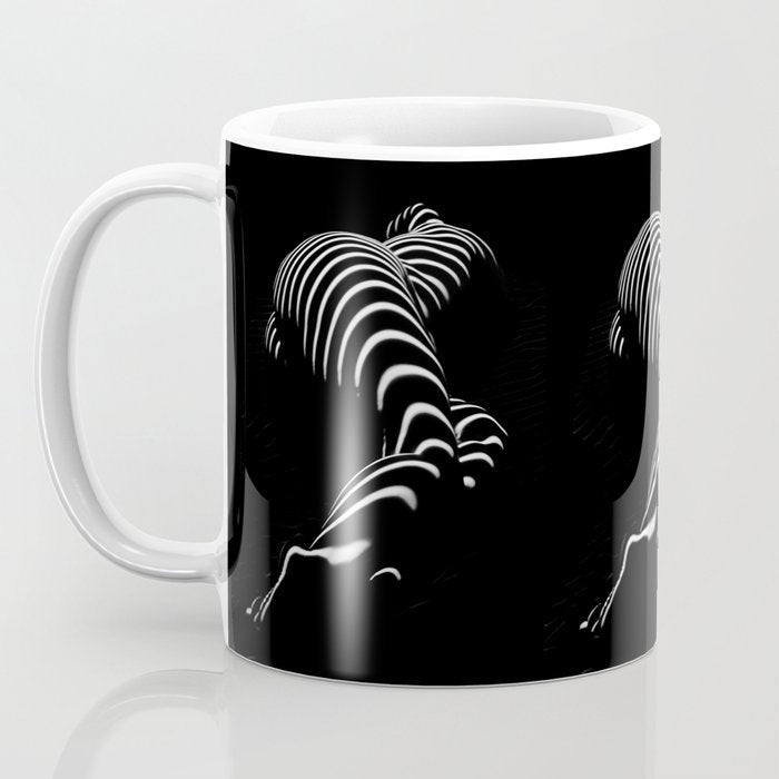 0774-AR BBW Sensual Legs Hips and Ass of a Large Woman Big Beautiful Art Nude Black and White Coffee Mug Gallery Image 3