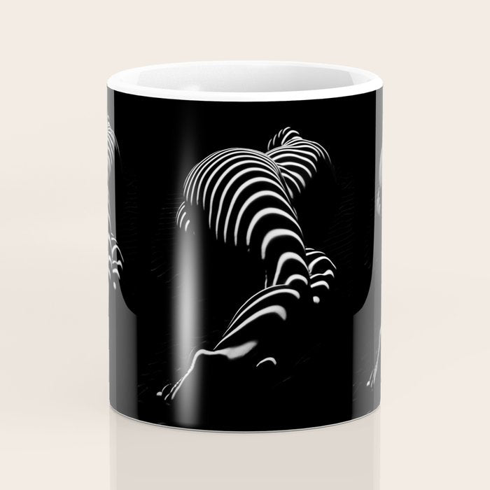 0774-AR BBW Sensual Legs Hips and Ass of a Large Woman Big Beautiful Art Nude Black and White Coffee Mug Gallery Image 4