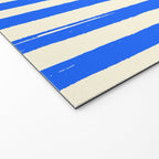 Swimming Sardines - Blue Striped Coastal Art Welcome Mat Gallery Image 2