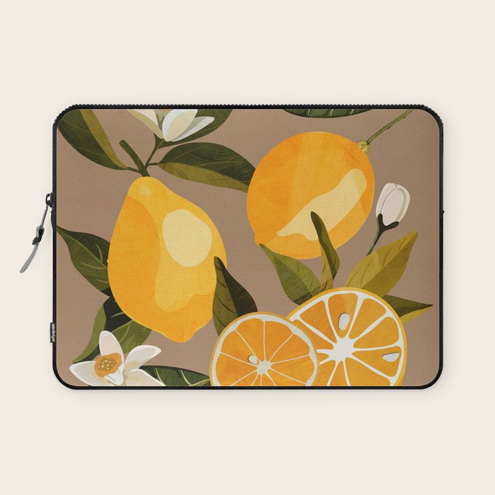 Lemons Botanical Art 2 Laptop Sleeve Gallery Image 1