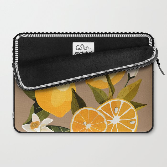 Lemons Botanical Art 2 Laptop Sleeve Gallery Image 2