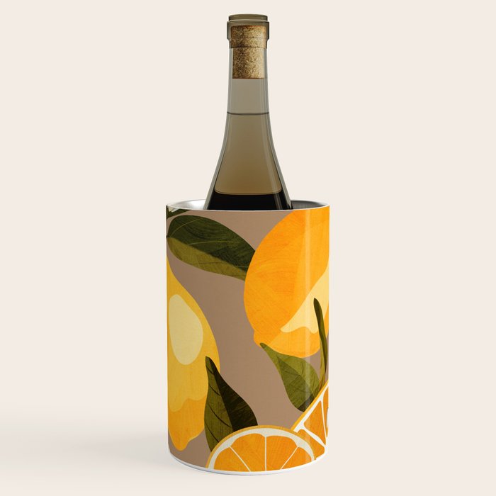 Lemons Botanical Art 2 Wine Chiller Gallery Image 1