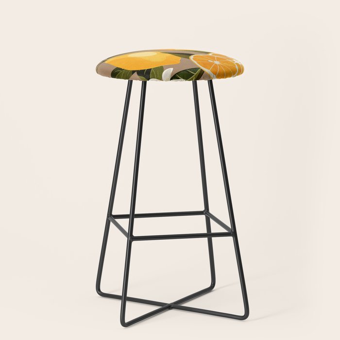 Lemons Botanical Art 2 Stool Gallery Image 1