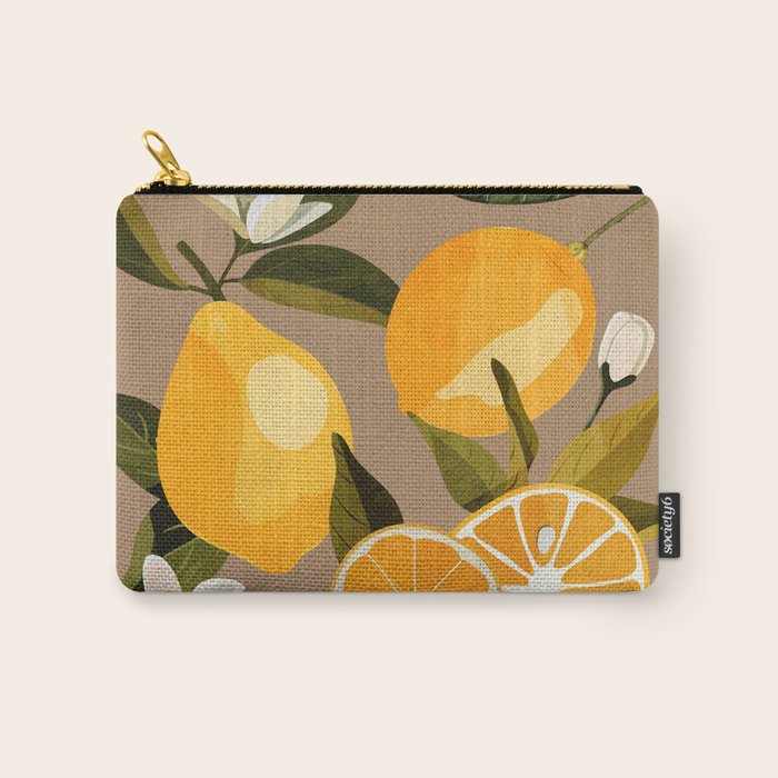 Lemons Botanical Art 2 Carry All Pouch Gallery Image 1