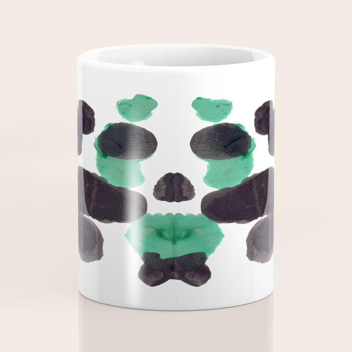 Green & Black Ink Blot Diagram Coffee Mug Gallery Image 4