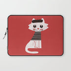 Mark the cat goes to Paris Laptop Sleeve Gallery Image 1