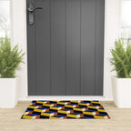 Cuboid Geometric Abstract Shapes Pattern XXI Welcome Mat Gallery Image 3