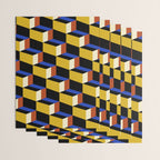 Cuboid Geometric Abstract Shapes Pattern XXI Wrapping Paper Gallery Image 3