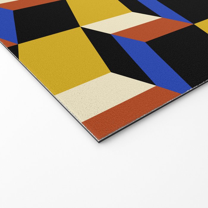 Cuboid Geometric Abstract Shapes Pattern XXI Welcome Mat Gallery Image 2