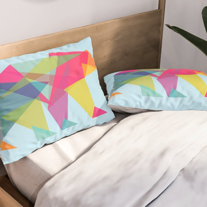 Fractal Bear - neon colorways Pillow Sham Gallery Image 2