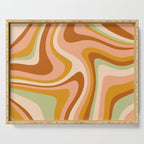 Abstract Wavy Stripes LXXXII Serving Tray Gallery Image 1