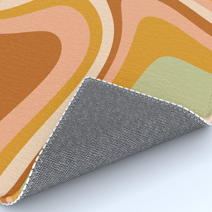 Abstract Wavy Stripes LXXXII Rug Gallery Image 4