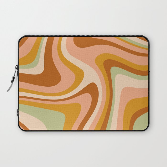 Abstract Wavy Stripes LXXXII Laptop Sleeve Gallery Image 1