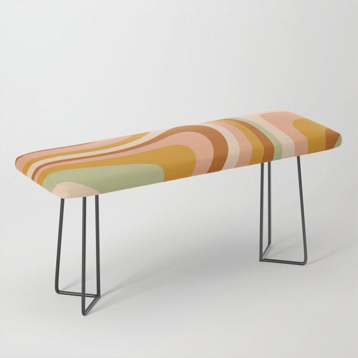 Abstract Wavy Stripes LXXXII Bench Gallery Image 1
