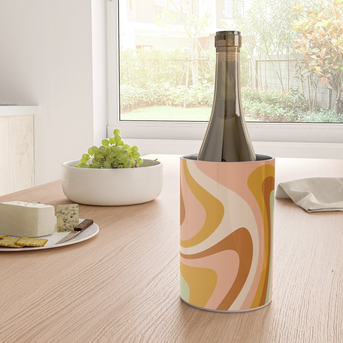 Abstract Wavy Stripes LXXXII Wine Chiller Gallery Image 4