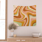 Abstract Wavy Stripes LXXXII Wall Tapestry Gallery Image 2
