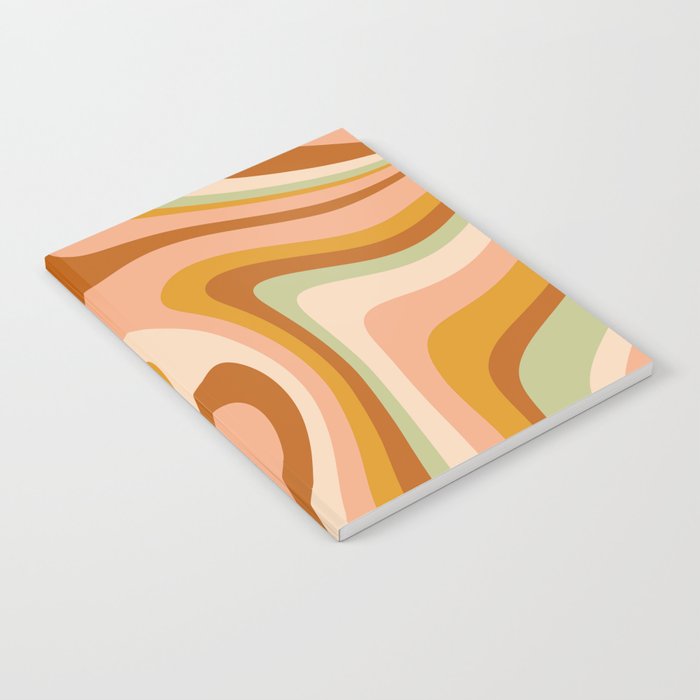 Abstract Wavy Stripes LXXXII Notebook Gallery Image 2