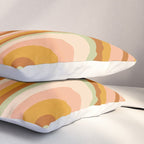 Abstract Wavy Stripes LXXXII Pillow Sham Gallery Image 3