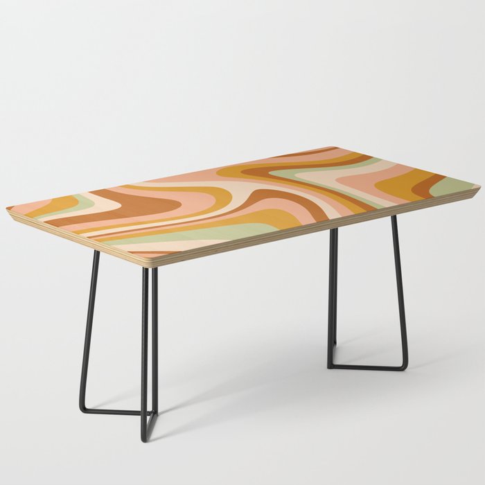 Abstract Wavy Stripes LXXXII Coffee Table Gallery Image 1