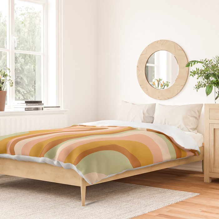 Abstract Wavy Stripes LXXXII Duvet Cover Gallery Image 2