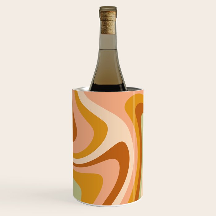 Abstract Wavy Stripes LXXXII Wine Chiller Gallery Image 1