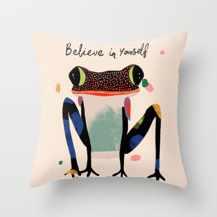 Believe and Leap Throw Pillow Gallery Image 6