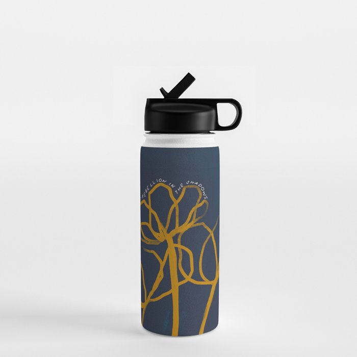 "Let Light Be A Sweet Rebellion In The Shadows." Water Bottle Gallery Image 1
