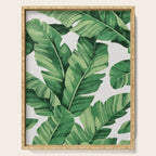 Tropical banana leaves Serving Tray Gallery Image 1