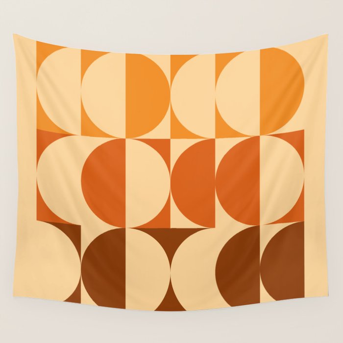 Vintage Geometric 03A Wall Tapestry Gallery Image 4