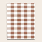 Gingham Large Brown White Notebook Gallery Image 4