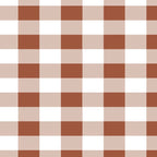 Gingham Large Brown White Coffee Mug Gallery Image 2