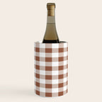 Gingham Large Brown White Wine Chiller Gallery Image 1