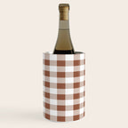 Gingham Large Brown White Wine Chiller Gallery Image 3