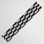 Golf Club Head Vintage Pattern (Black/White) Table Runner Gallery Image 3