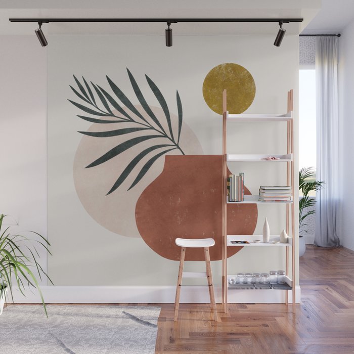 palm and vase Wall Mural Gallery Image 1