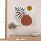 palm and vase Wall Tapestry Gallery Image 2