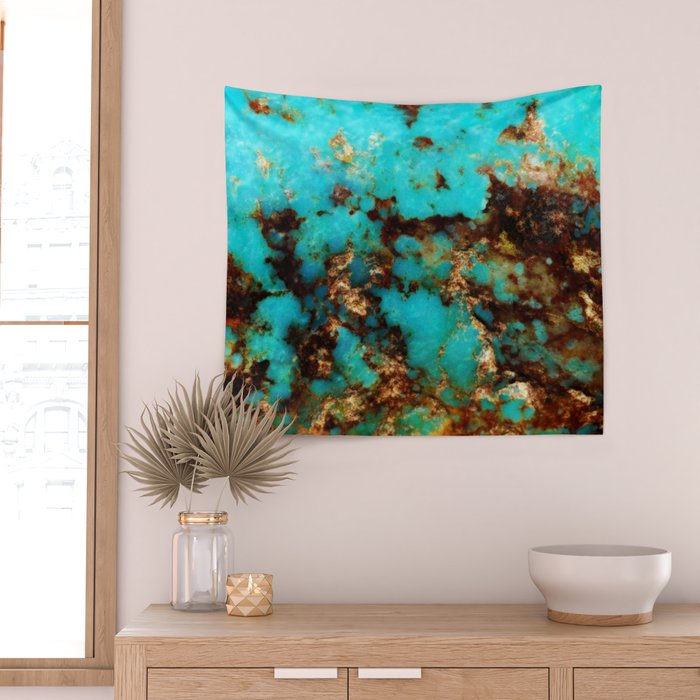 Turquoise I Wall Tapestry Gallery Image 2