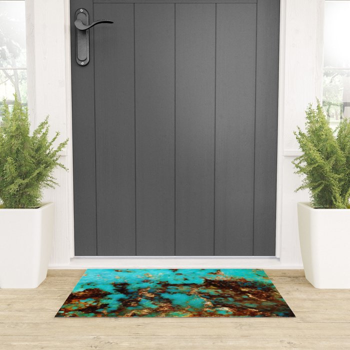 Turquoise I Welcome Mat Gallery Image 3