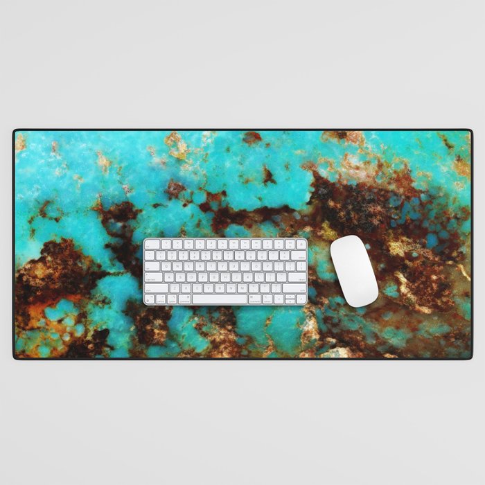 Turquoise I Desk Mat Gallery Image 1