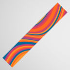 Wavy Stripes III - Retro Rainbow Table Runner Gallery Image 3